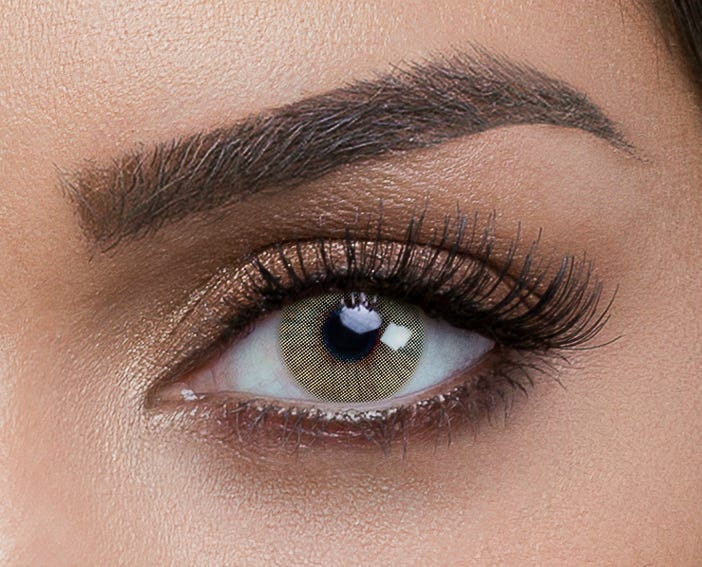 Solotica Hidrocor Ambar Olive Green Contact Lenses Fast Shipping