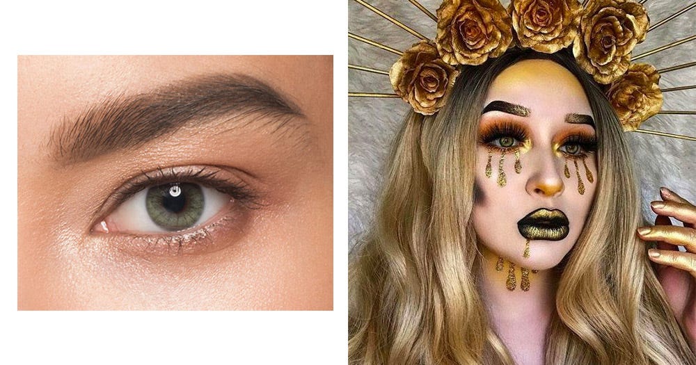 Golden Witch Halloween Makeup