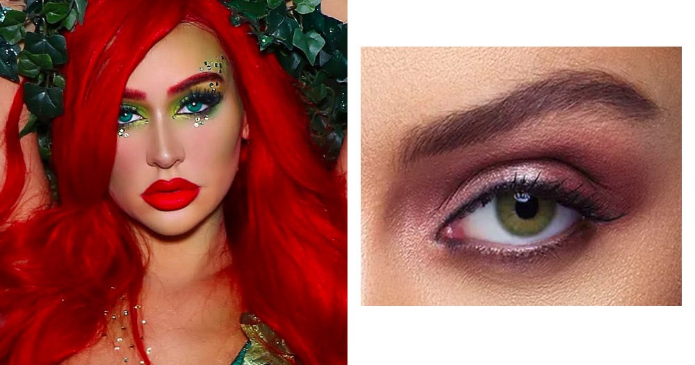 Poison Ivy Halloween Makeup