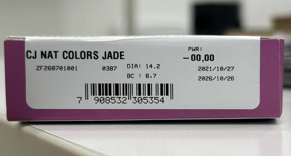 The Meaning of Values Behind Your Color Contact Lens Packaging