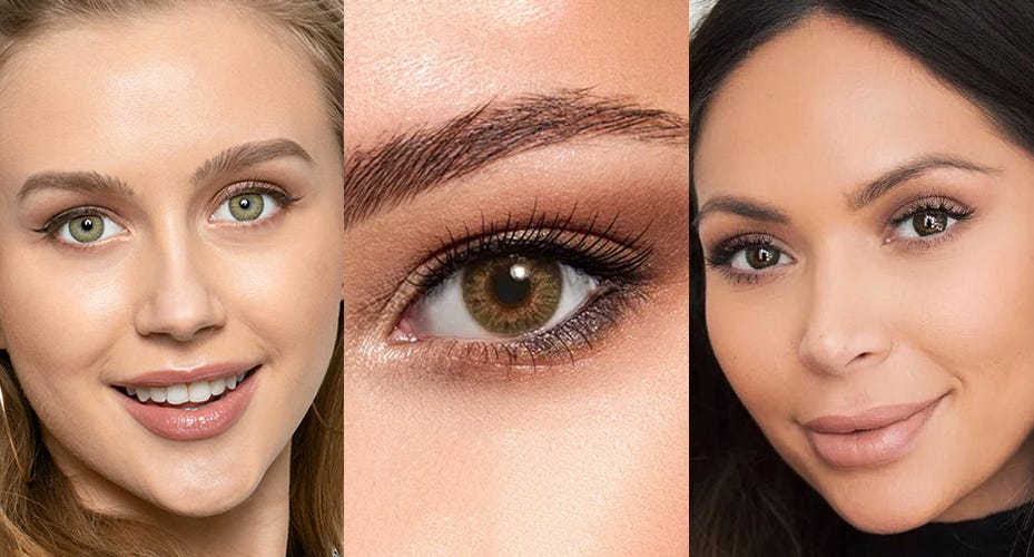 #6 Bi-Tone Colored Contact Lenses Best For Brown Eyes