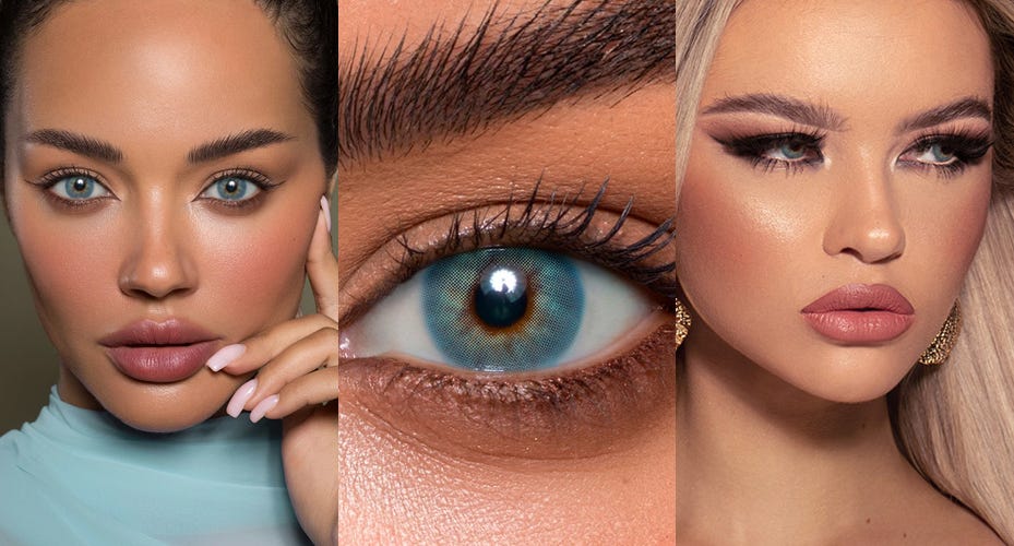 #3 Bi-Tone Colored Contact Lenses Best For Brown Eyes