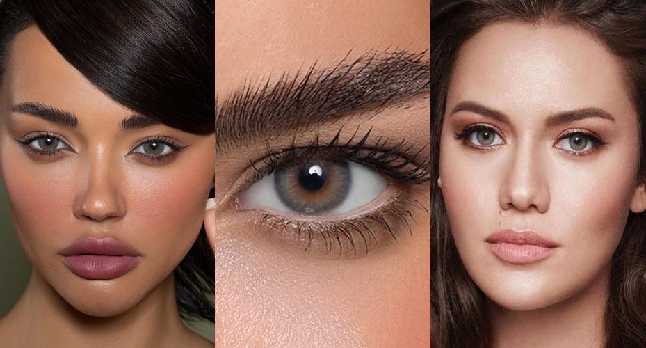 #1 Bi-Tone Colored Contact Lenses Best For Brown Eyes