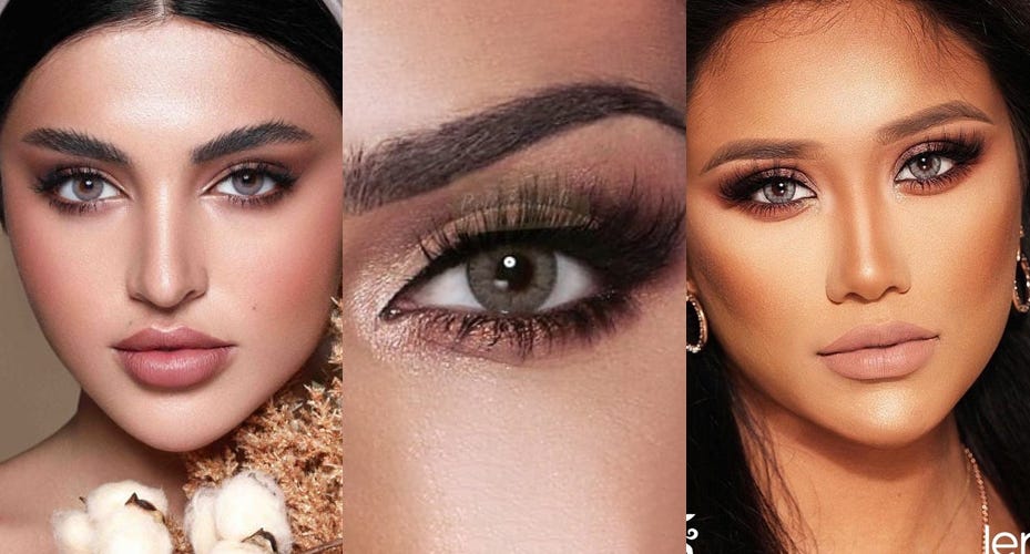 #5 Bi-Tone Colored Contact Lenses Best For Brown Eyes