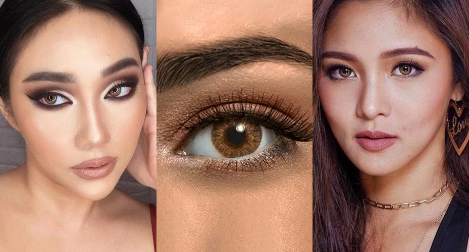 #8 Bi-Tone Colored Contact Lenses Best For Brown Eyes