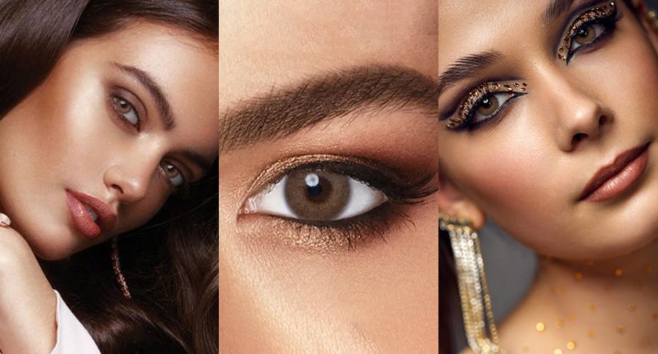 #4 Bi-Tone Colored Contact Lenses Best For Brown Eyes