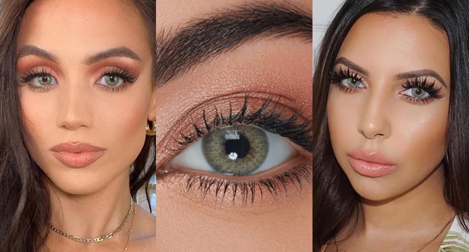 #2 Bi-Tone Colored Contact Lenses Best For Brown Eyes