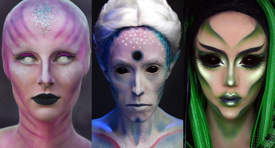 2023 Alien Halloween Makeup