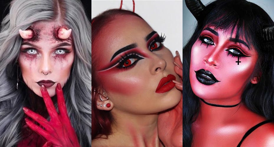 2023 Devil Halloween Makeup