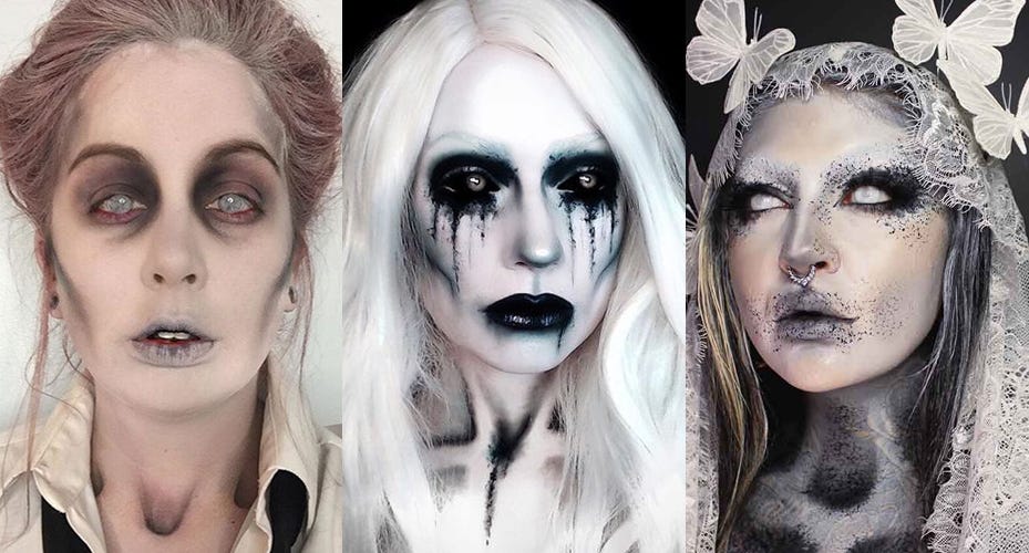 2023 Ghost Halloween Makeup