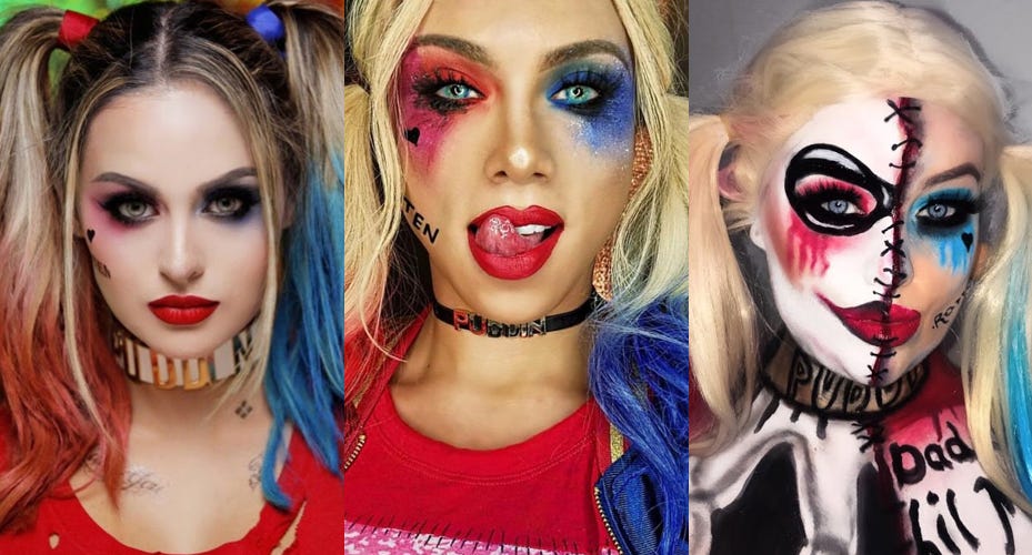 2023 Harley Quinn Halloween Makeup