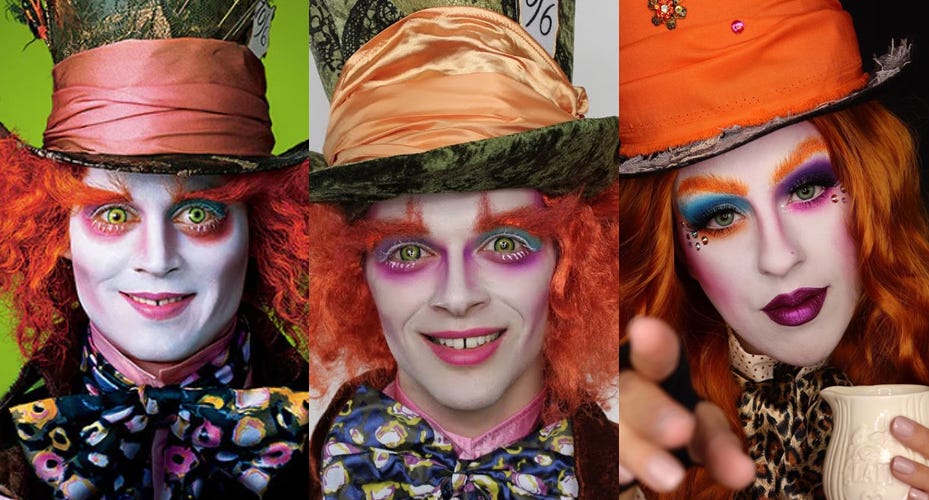 2023 Mad Hatter Halloween Makeup