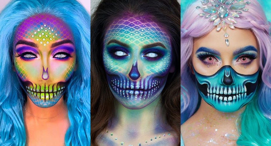 Scary Mermaid Makeup Halloween Tutorial How To Video