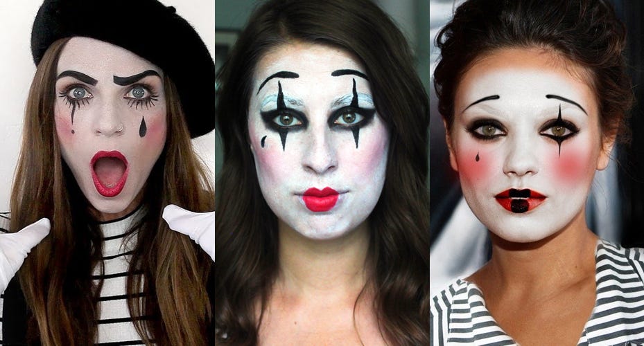 2023 Mime Halloween Makeup