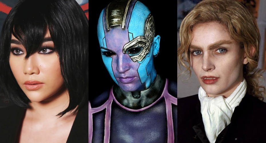 2023 Trending Halloween Characters Makeup, Alexandra Trese, Nebula(Guardians of the Galaxy), Lestat from Interview with the Vampire 