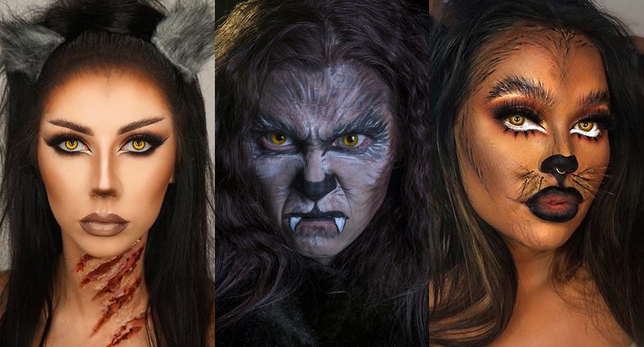 2023 Werewolf Halloween Makeup