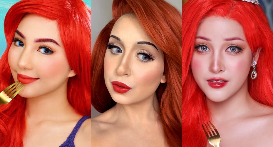 Ariel Disney Princess Halloween Makeup Tutorial 2023