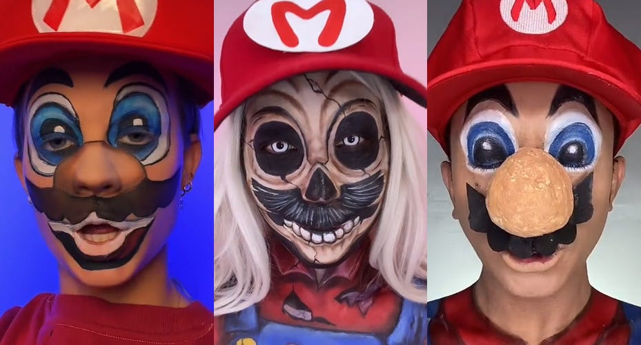 Super Mario Cosplay Halloween Makeup Tutorial 2023