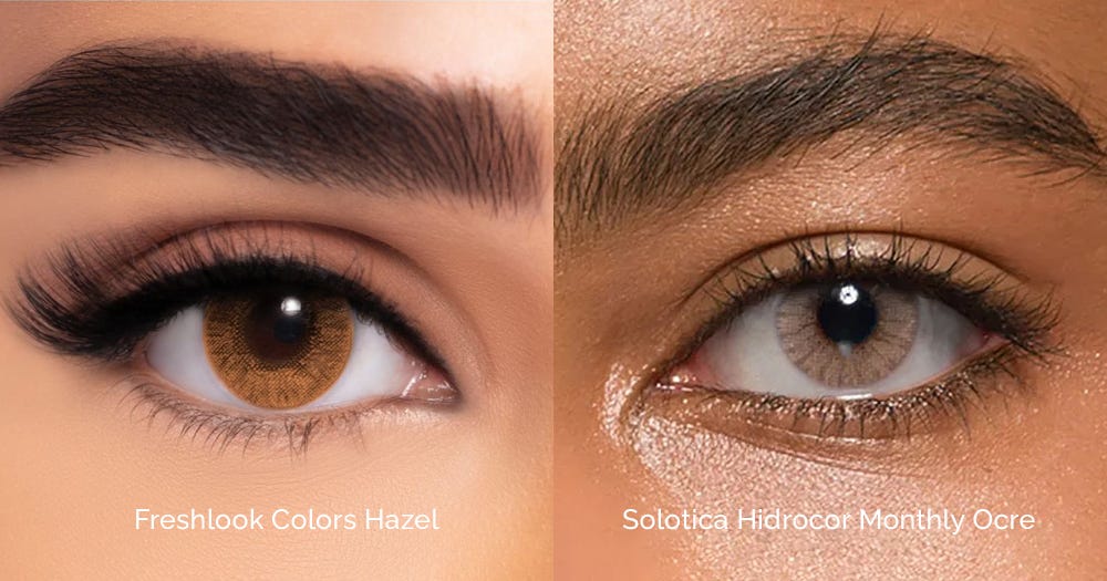 Freshlook Colors vs Solotica Hidrocor Monthly