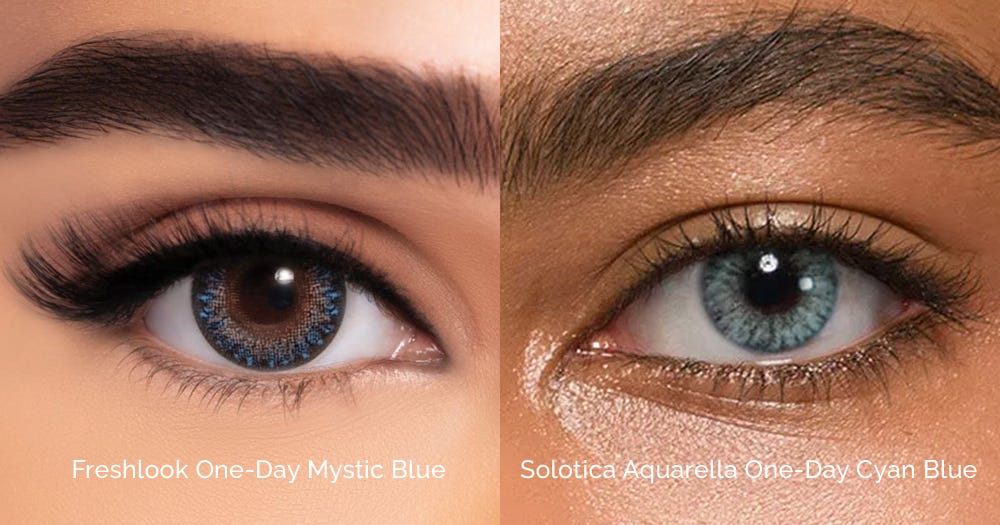 Freshlook One-Day vs Solotica Aquarella One-Day