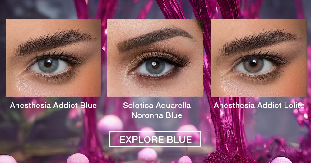 Viva Magenta Makeup Blue Eyes