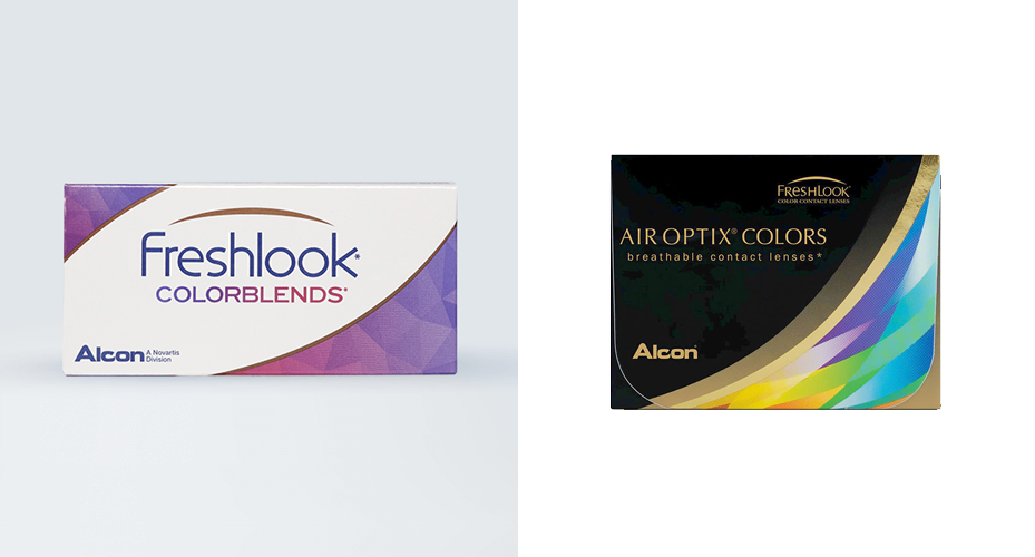 Freshlook Colorblends Contact Lenses vs Air Optix COlorblends
