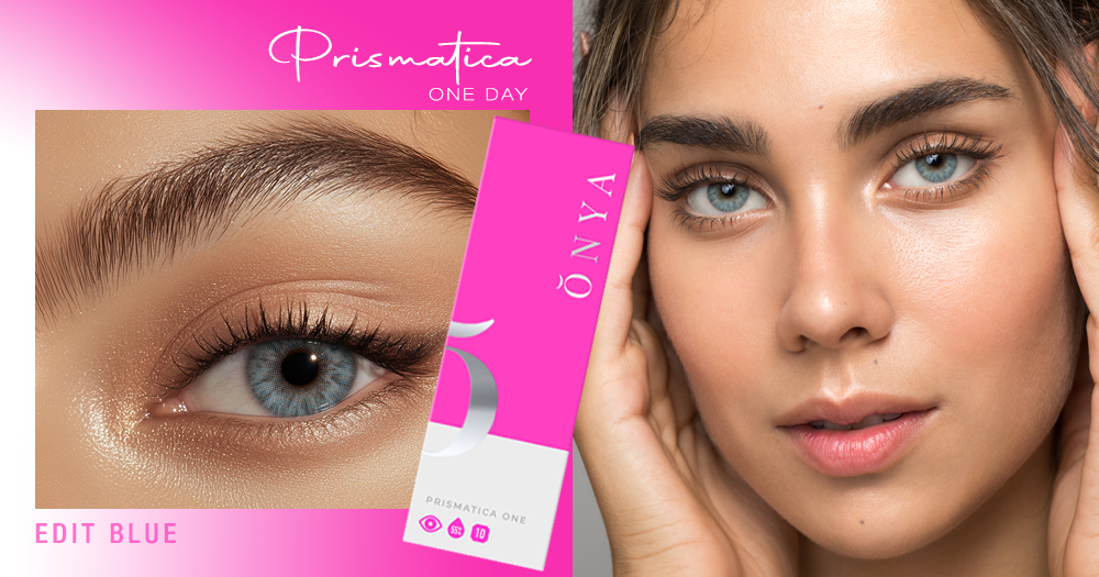 Onya Prismatica One Edit Blue Colored Contacts
