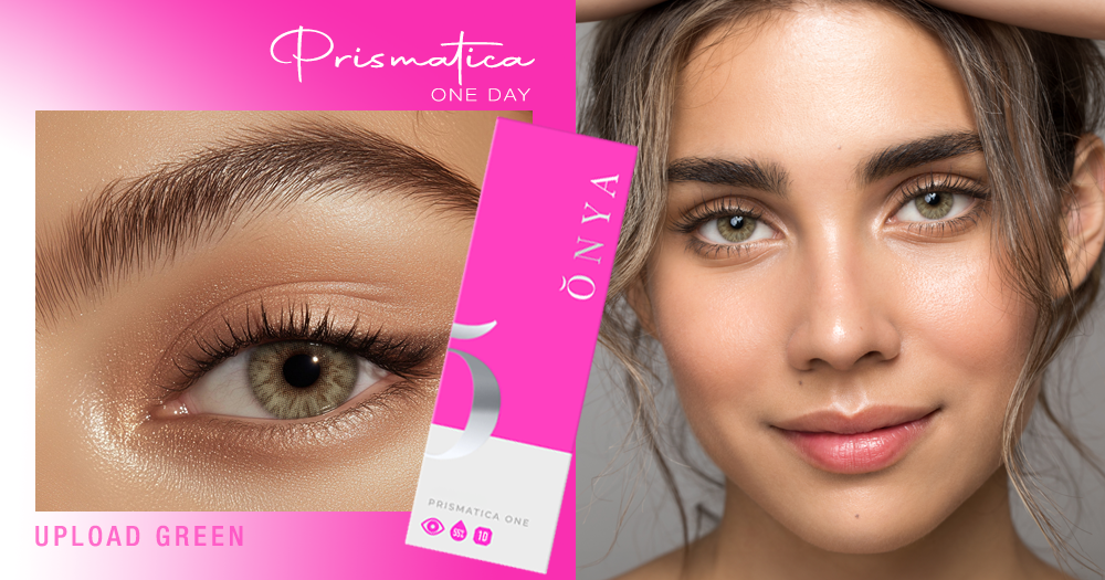 Onya Prismatica One Upload Green Colored Contacts