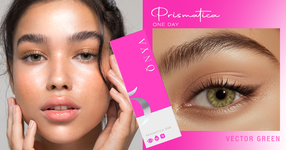 Onya Prismatica One Vector Green Colored Contacts