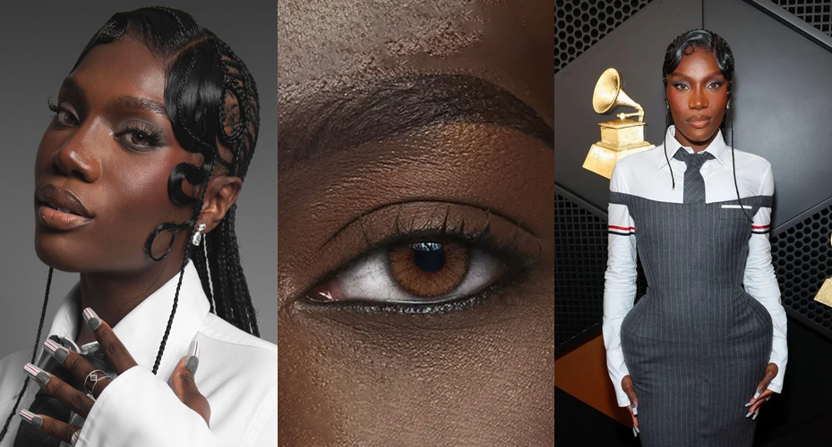 Grammys-Doechii-colored-contacts