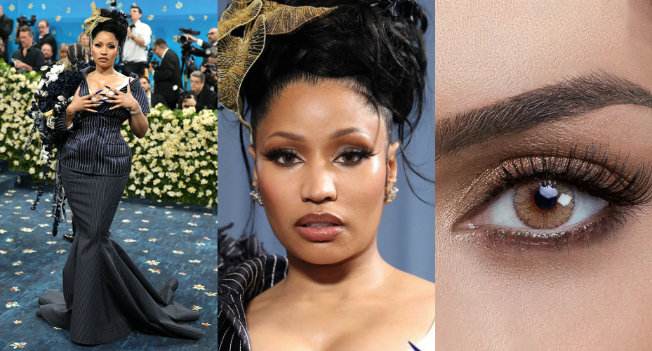 Met-Gala-2025-Nicki-Minaj-Brown-Colored-Contacts